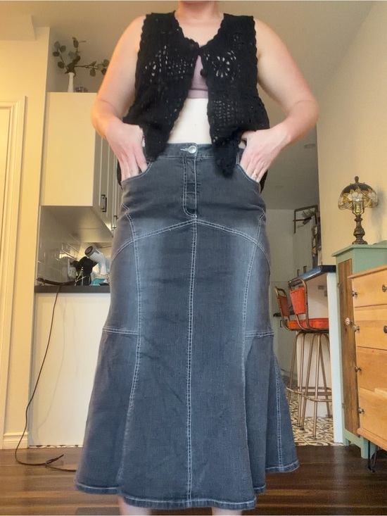 SPANNER Dresses & Skirts - Y2K funky Black Denim Skirt